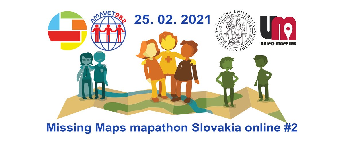 missingmaps_sk's tweet photo. On February 25 #friuniza @UNIZA_ZILINA with @amavet962 and @unipo_mappers are preparing second @TheMissingMaps #mapathon #Slovakia #online in Slovak language using @bigbluebutton. Please register: https://t.co/fseUBBAZae https://t.co/1ZAfxTbS4C