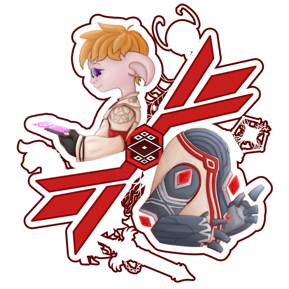 RouxiPanda's tweet photo. Gorrik and Blish ! (little something i made for gw2 fan forge ! ;) )
#gw2asura #blish #gorrik #GW2 https://t.co/52arKNdBps