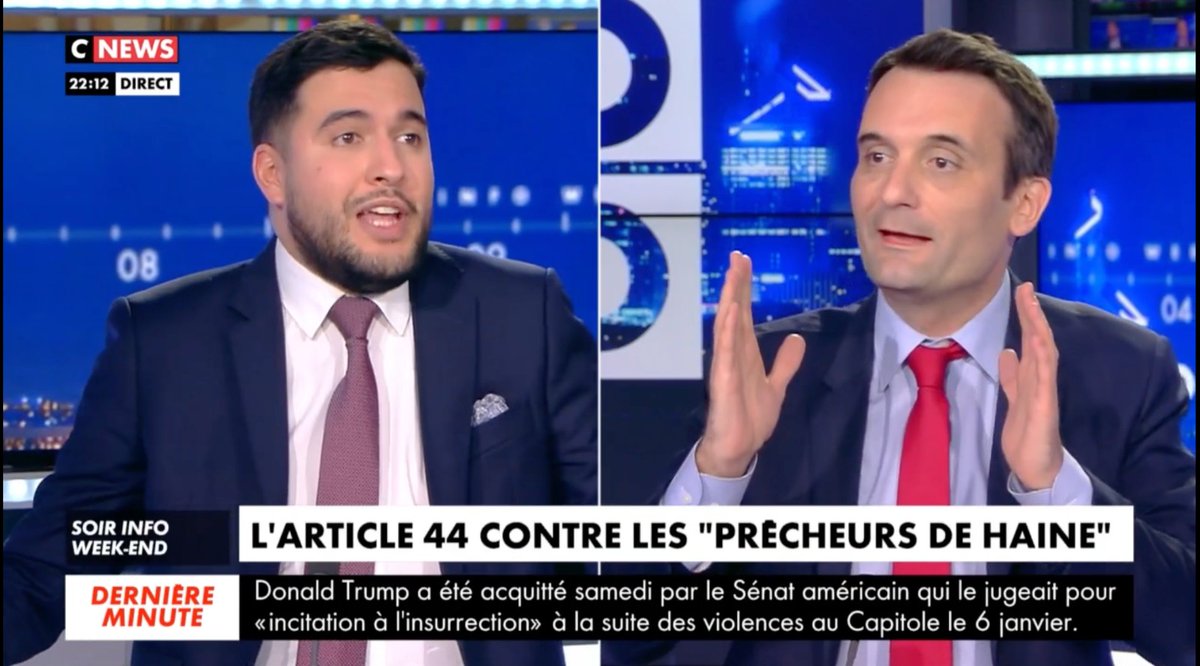 _LesPatriotes's tweet photo. 📺@f_philippot : « D'où viennent les salafistes et les Frères musulmans ? Y en avait-il en France il y a 40 ans ? Non. Beaucoup d'immigrés deviendront de bons Français mais on fait venir aussi des salafistes. » #séparatisme #SoirInfo @CNEWS https://t.co/8fiS2gDxZF