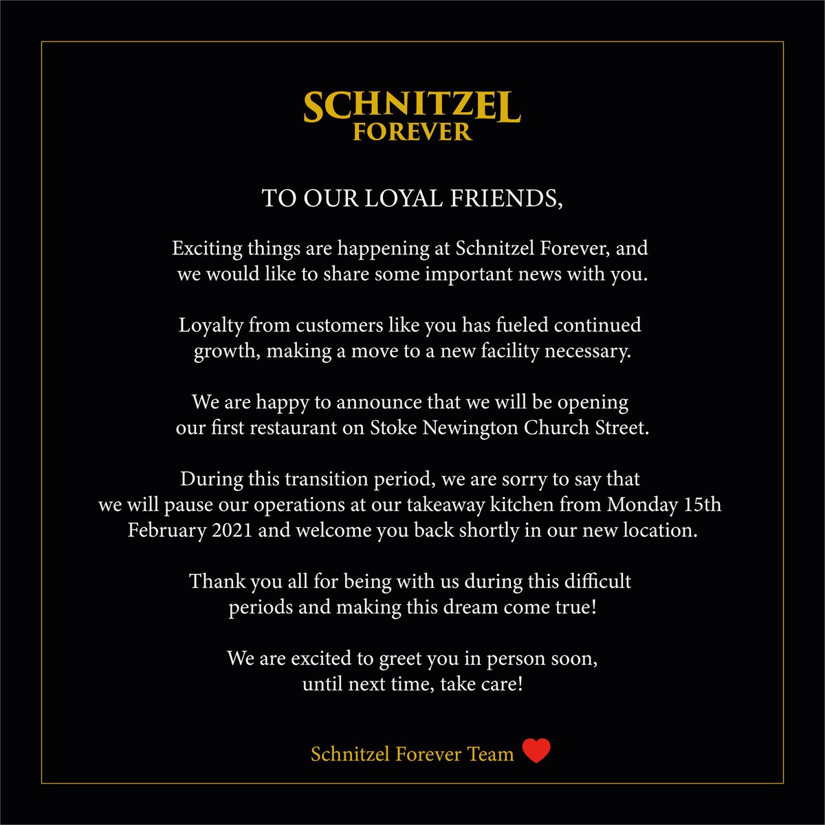 Dear Friends, we have some exciting news for you!