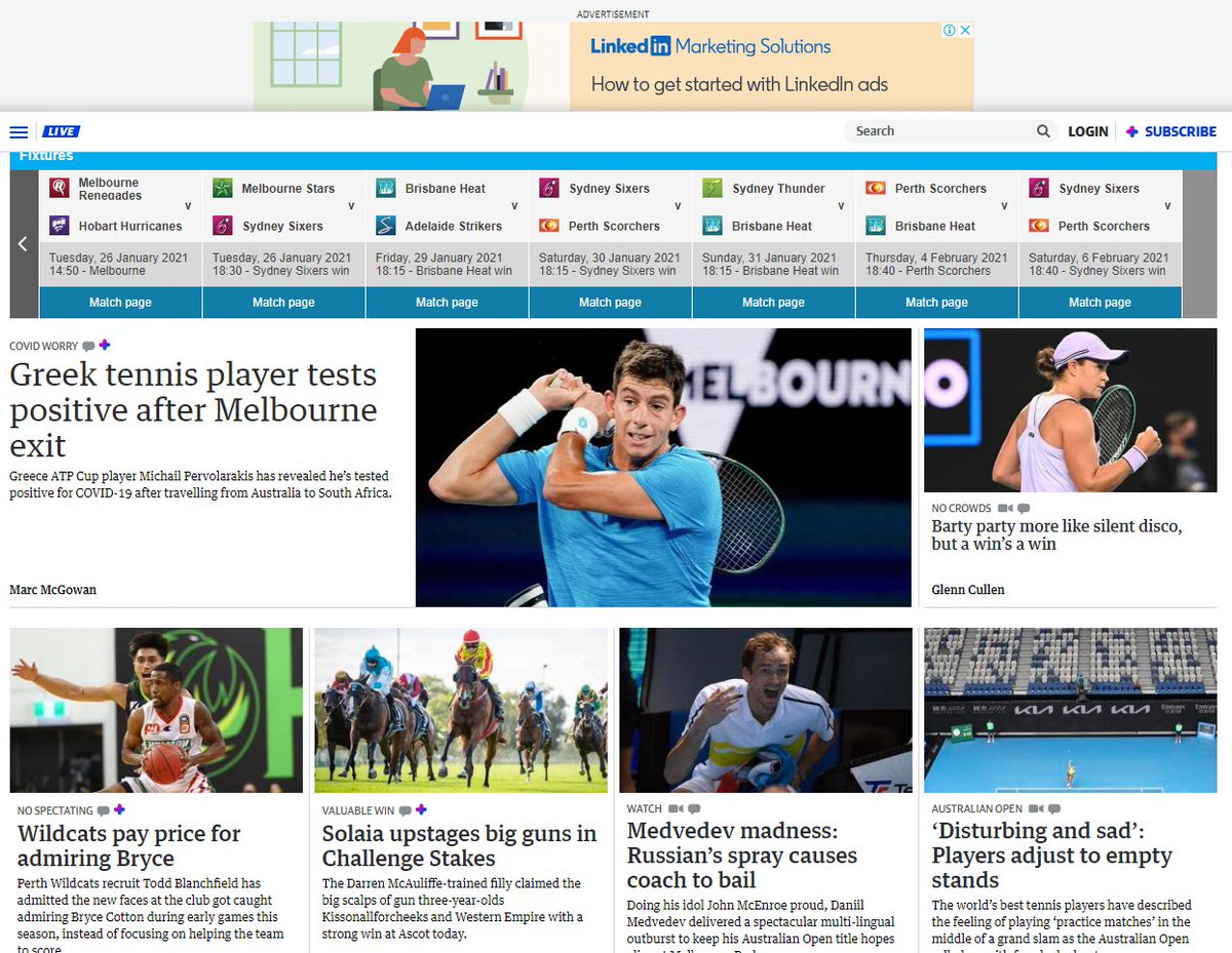 Barty to the rescue again saving  @westaustralian from a  #BallsOnly Sunday sports splash 1/6  #WomenInSport  Barty party more like silent disco, but a win's a win  https://thewest.com.au/sport/tennis/australian-open-2021-ash-barty-rolls-into-fourth-round-with-straight-sets-win-over-ekaterina-alexandrova-ng-b881795943z