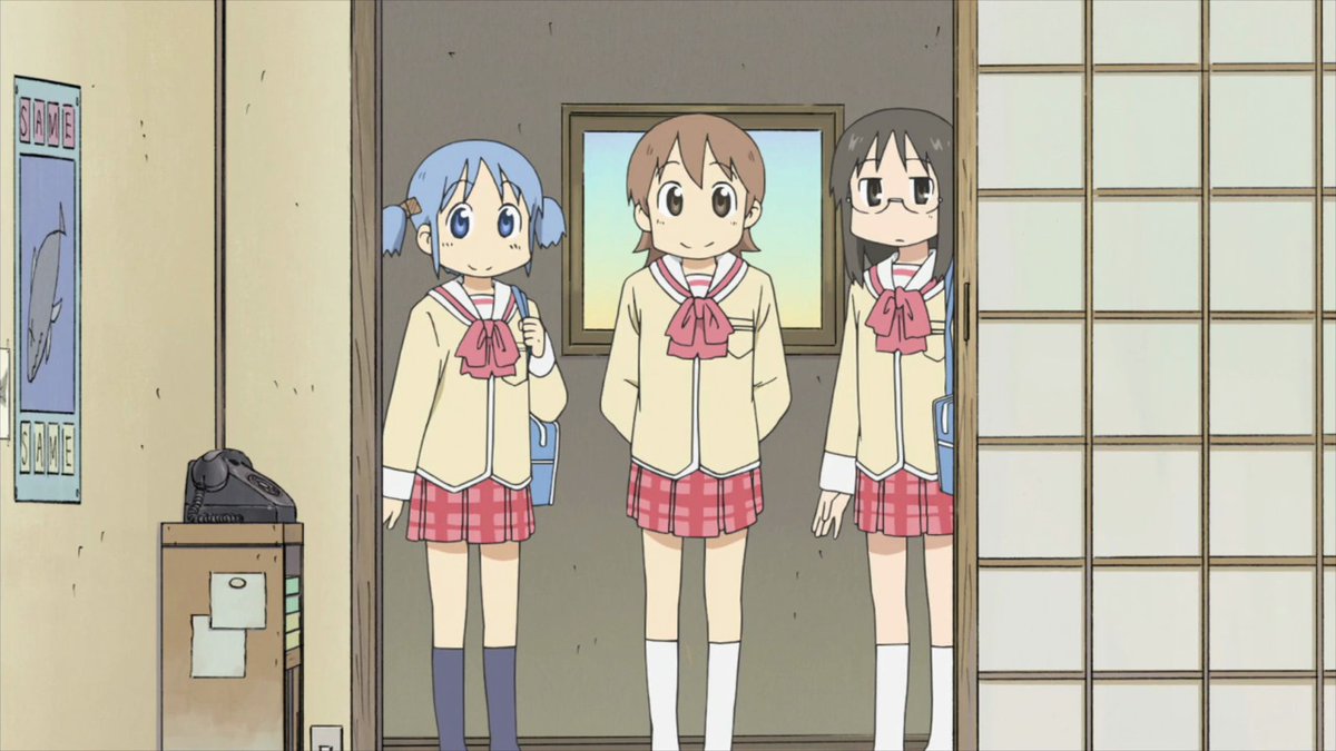 Nichijou кадры. Мелочи жизни дата выхода. Nichijou кадры.