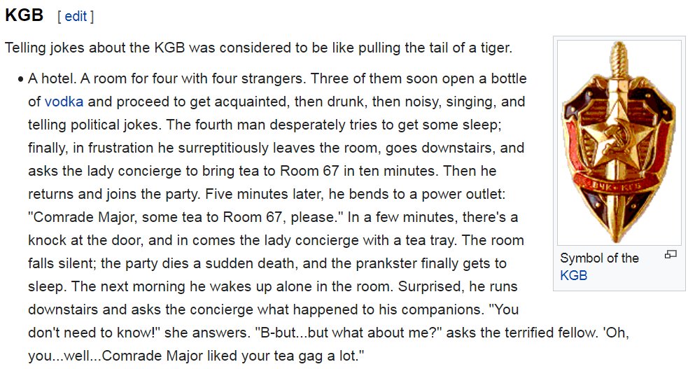 This is hands-down my favorite Russian joke on that page so I'll post it here.