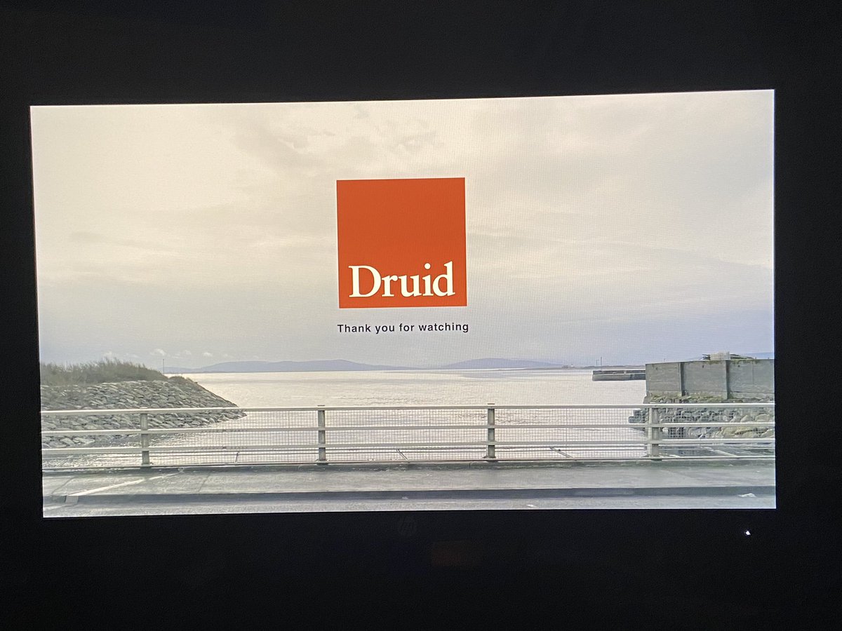 Doireann Nic Dhonncha (@dnicdhonncha) on Twitter photo So lovely to watch #OnceUponaBridge <a href="/DruidTheatre/">Druid Theatre</a>! Definitely need to watch live theatre more often - many thanks to @EmilyODowdpsych for the gentle nudge So lovely to watch #OnceUponaBridge <a href="/DruidTheatre/">Druid Theatre</a>! Definitely need to watch live theatre more often - many thanks to @EmilyODowdpsych for the gentle nudge