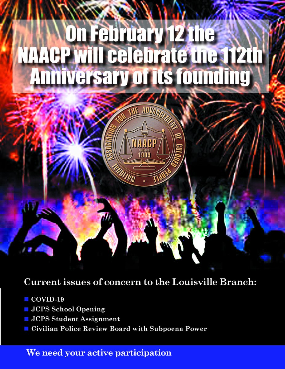 Yesterday, we celebrated 112 years of service in Louisville. Today we continue the fight. Will you join us lounaacp.org/186-2