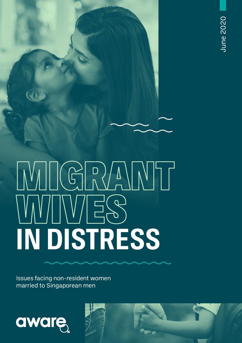Women make up 70% of migrant spouses here, and unless they have their own work visas, they are entirely dependent on citizen spouses for the right to remain. See  @awarenews’ research:  https://www.aware.org.sg/2020/06/immigration-policies-disadvantage-migrant-wives-june-2020-report/