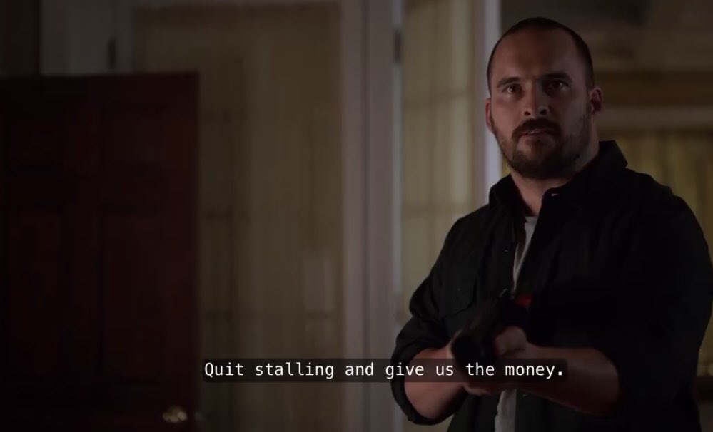 Then rod shows up and insists that Meg has the money. Because she probably does. She has the hand after allIf we go deep into the Meg = Michael parallel we might be able to say that both Meg and Michael wanted what their brother had