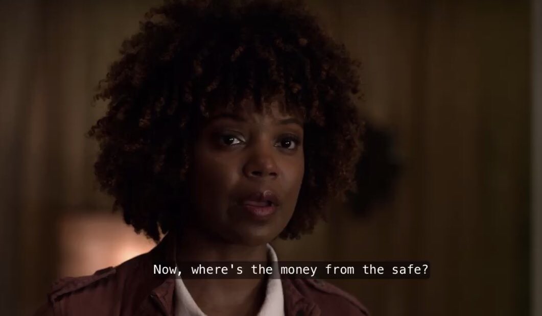 Then rod shows up and insists that Meg has the money. Because she probably does. She has the hand after allIf we go deep into the Meg = Michael parallel we might be able to say that both Meg and Michael wanted what their brother had