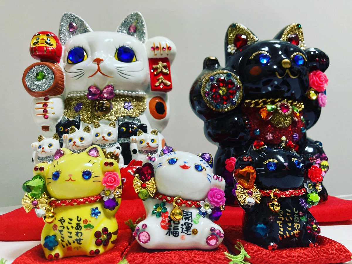 京都 祇園 京銀座堂で購入した招き猫さん(*´∇｀*) 3ヶ月