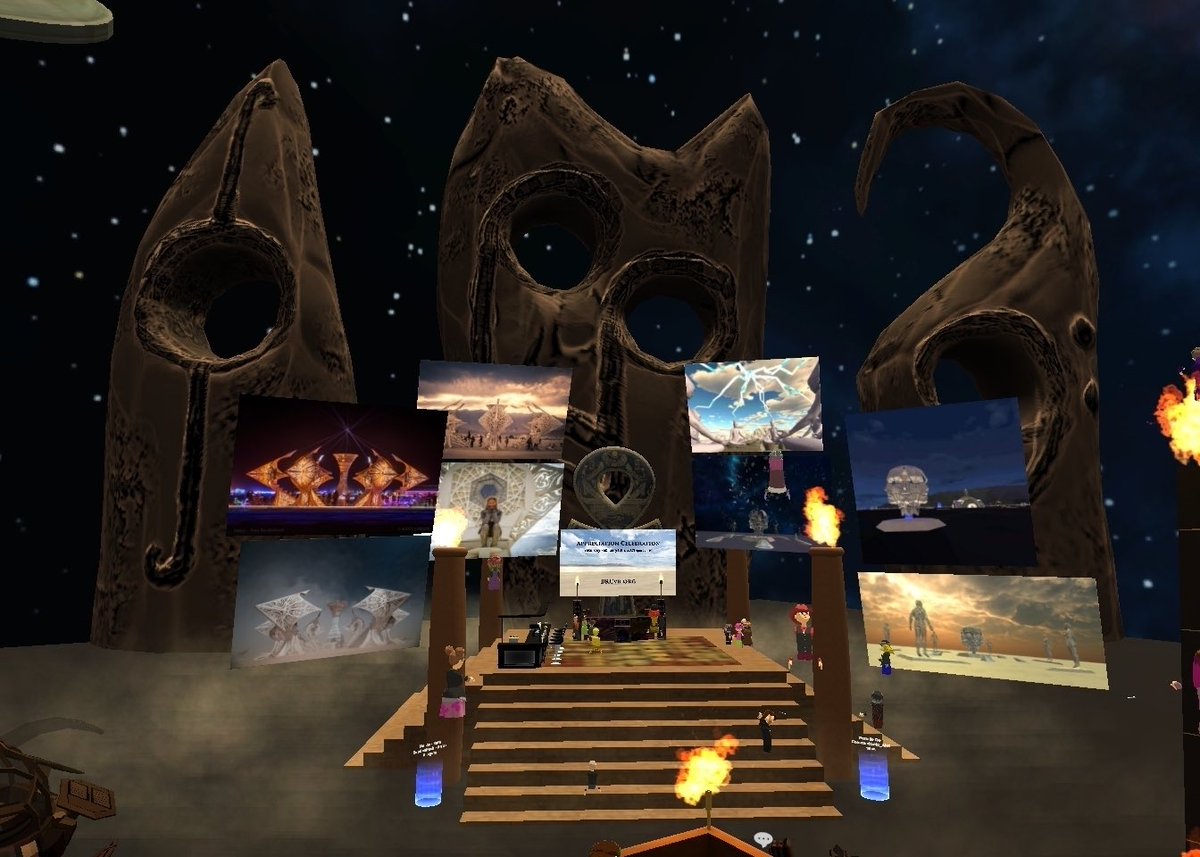 celestelear's tweet photo. This is my epic VR DJ venue tonight! The mystical #solarshrine world in #altspacevr - Thanks to #brcvr crew always... ❤️ #oculus #vrdj #virtualreality #vrfestival #deephouse #bpmag #vrclub #avatardance #covidsafedance #unity3d #auntathena #pioneerdj https://t.co/BrKK9XGZa6