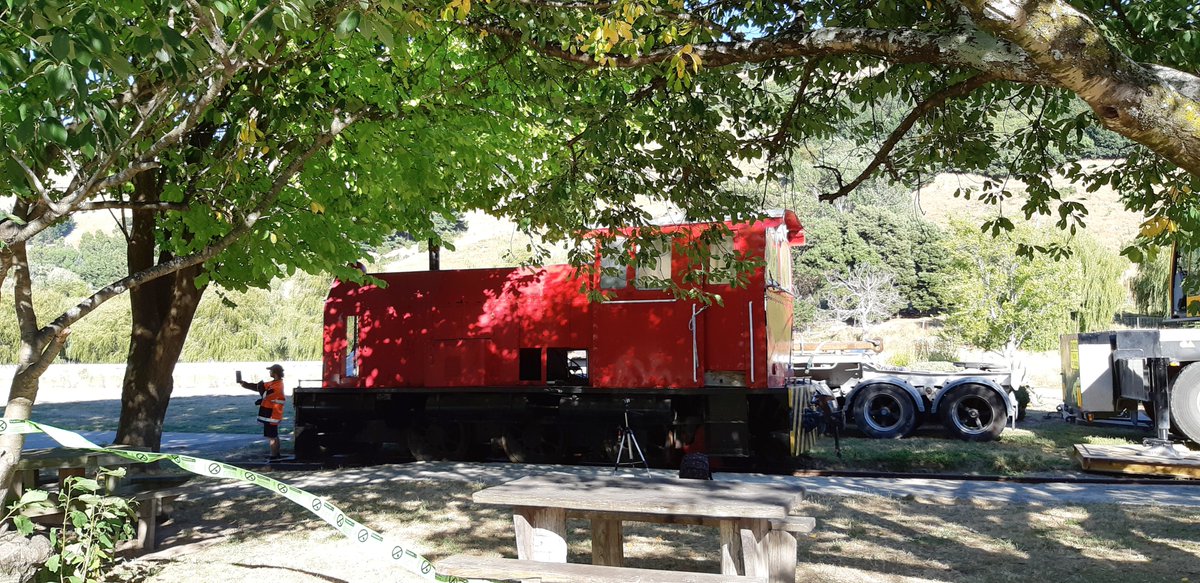 The community has restored Little River's station so it's still a local hub, complete with old trains. The DSA class diesel loco arrived on Valentine's Day two years ago. Have some samples from their gallery ( https://littleriverrailway.co.nz/gallery ) and trust page ( http://littleriver.org.nz/?page_id=5309 ) 11/