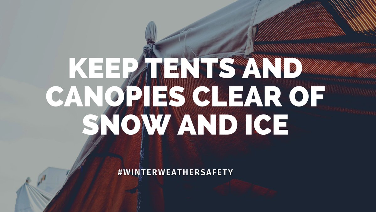 BothellFire's tweet photo. Outdoor tents, canopies and awnings can easily collapse beneath any accumulation of snow. If you are using a temporary structure, please keep the top completely clear of snow. Stay safe this weekend! #WinterSafety #BothellFire https://t.co/UyY8SNcFJs