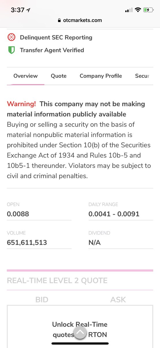 Underpass_Joe's tweet photo. @victoriamaston @FatCash7 Can you please explain what this means? I’m not trying to be a downer, I am genuinely nervous after purchasing 1/2 million shares. If it’s nothing to worry about, great! But this is right off their website. https://t.co/7fYF4dlK1a