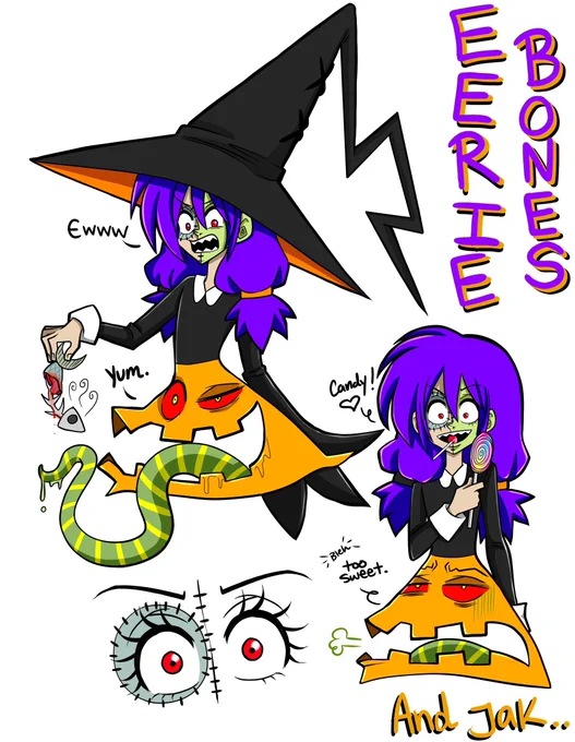 @DigiJester Thank you!! That's my girl Eerie Bones :3 and her serial killer possessed dress named Jak (~‾▿‾)~ 
