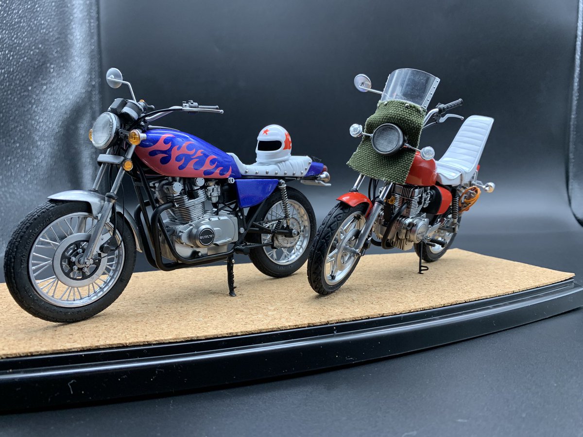 湘南爆走族 江口スズキGS400 石川ホンダCB400T 並べてケースに入れまし