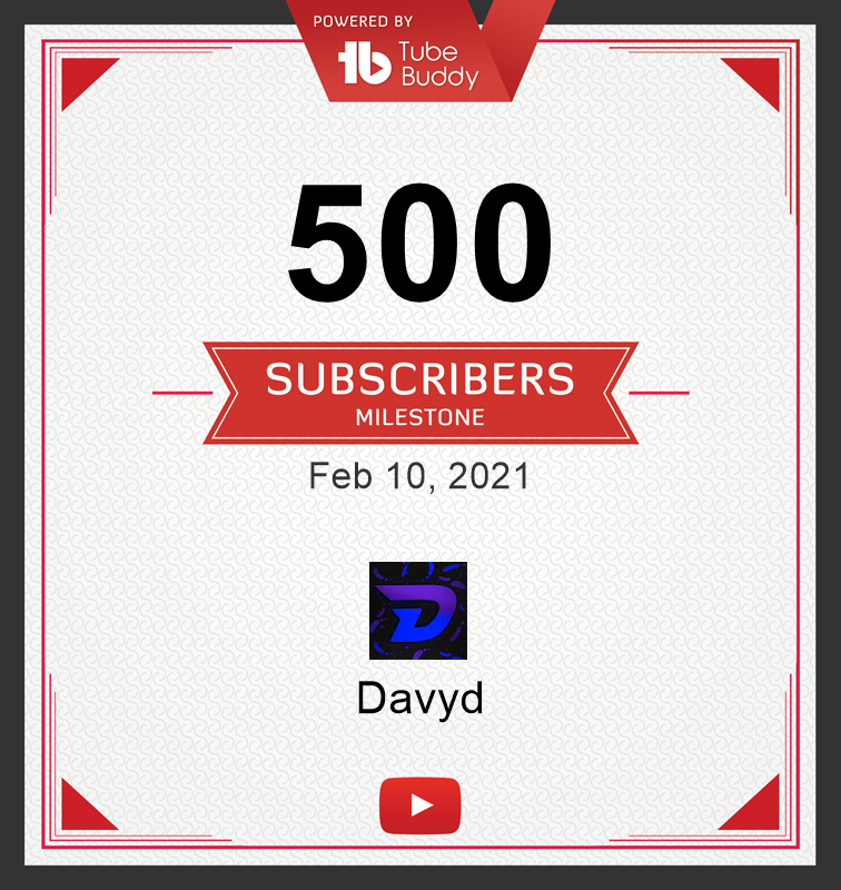 davydbkr_'s tweet photo. Already mentioned it but, 500 subs all by myself. MADNESS. 500 more to go🤟😅 #davyd #teamdavyd https://t.co/kEBmVTuCSO