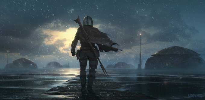 DailyMandalore's tweet photo. Concept art from Chapter 1 of THE MANDALORIAN! https://t.co/PmXWqj99Py