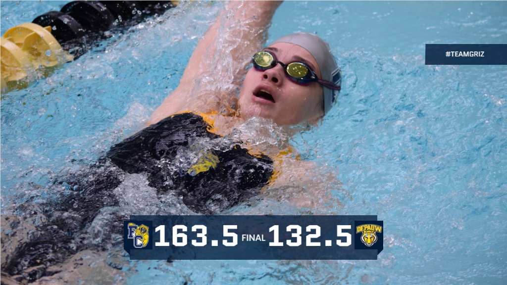 SWIM | The <a href="/FCGrizSwimming/">FC Swim & Dive</a> women got a battle from DePauw this afternoon, but held off the Tigers to remain unbeaten in dual competition and win their 37th consecutive dual meet! #TeamGriz