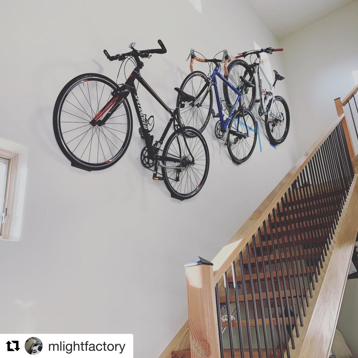 Stairway to heaven (cycling edition) Thanks for the great customer feedback photo @ racer-X #cycling #homedecor