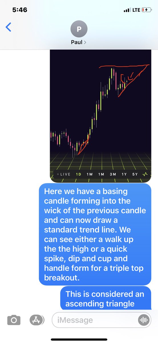 Texting a friend some technical analysis live with  $BCHCheck it out! Figured I'll share it with everyone. This analysis can be applied to all time frames. Thread below.