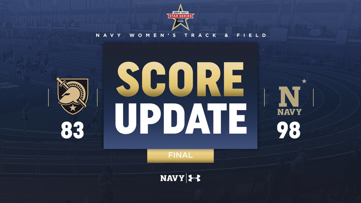 NavyAthletics's tweet photo. @Navy_TrackField Navy men sing second in West Point for the first time since 2015, while the women earn the road star for the first time since 2013. Add two more stars to the count. #GoNavy ⭐️⭐️ https://t.co/OSxt0TW6N3