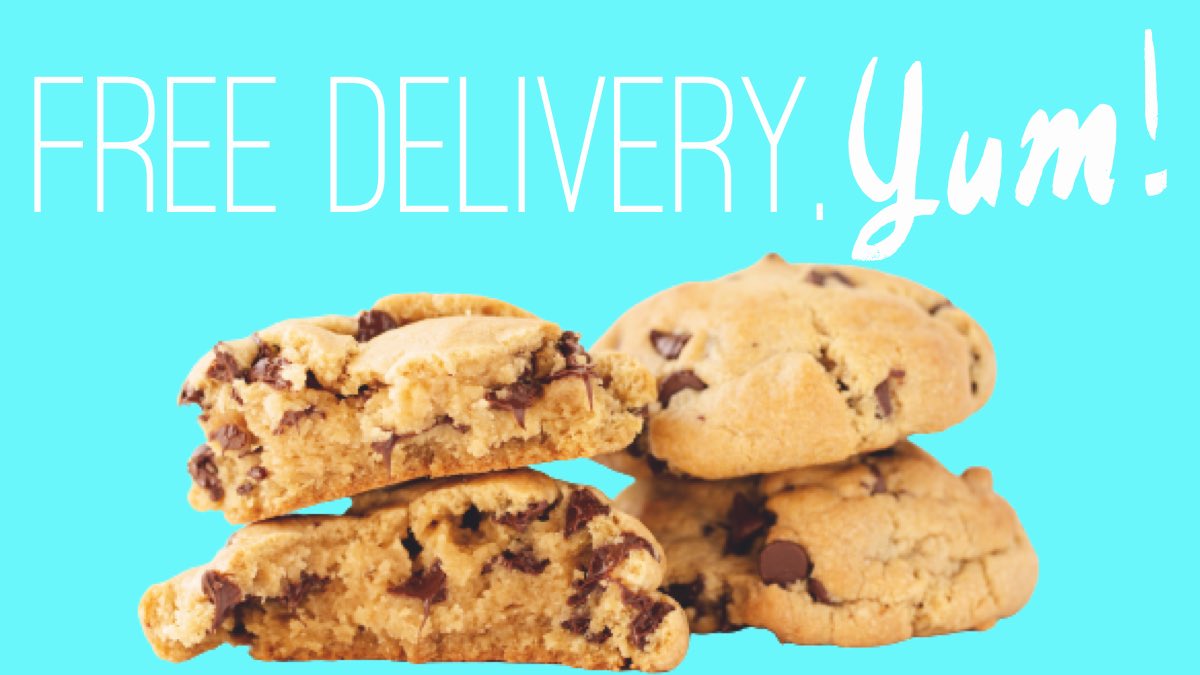 Happy Valentine's Weekend #SaltLakeCity! Get FREE delivery, February 13th &amp; 14th, on some deliciously fresh baked #cookies! Just use the code at checkout &amp; sit back while we do the rest!

Use the code:    VDAY

Order here: bit.ly/3tUbOXJ

#valentinesday2021 #giftideas