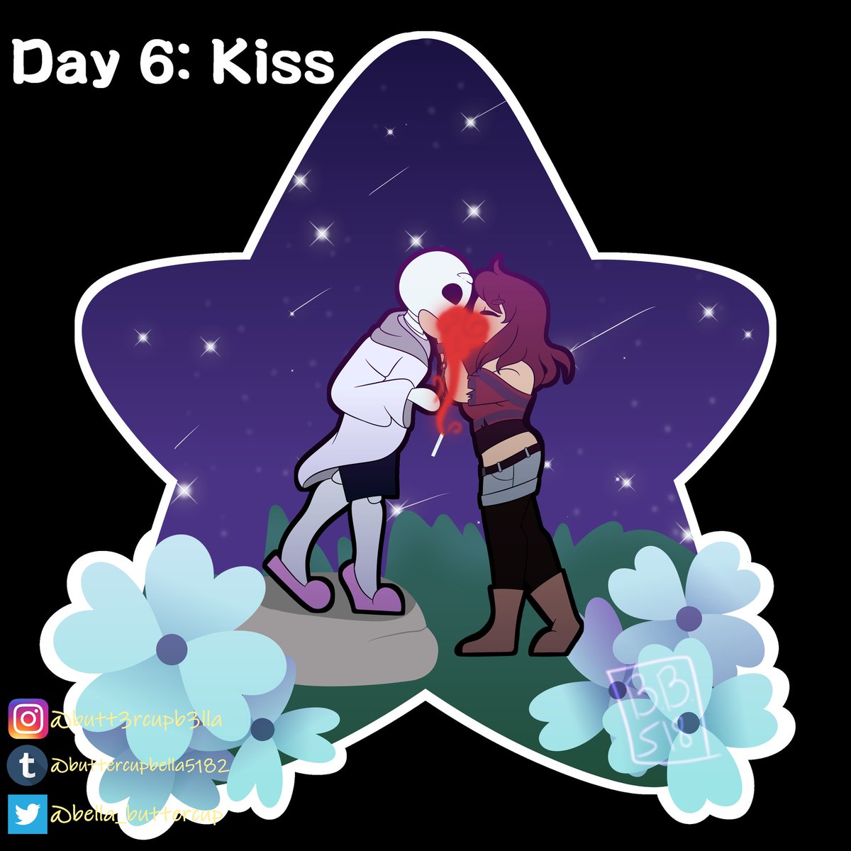 bella_buttercup's tweet photo. FRANS WEEK 2021
Day 6: Kiss
Okay. This was originally supposed to be Echotale with G, but I found out that it actually doesn't count :000. So I changed it to the Sans from that verse, and I still love them ๐! Almost there bois!
#fransweek2021 #fransweek https://t.co/gZEg4Dj8K5