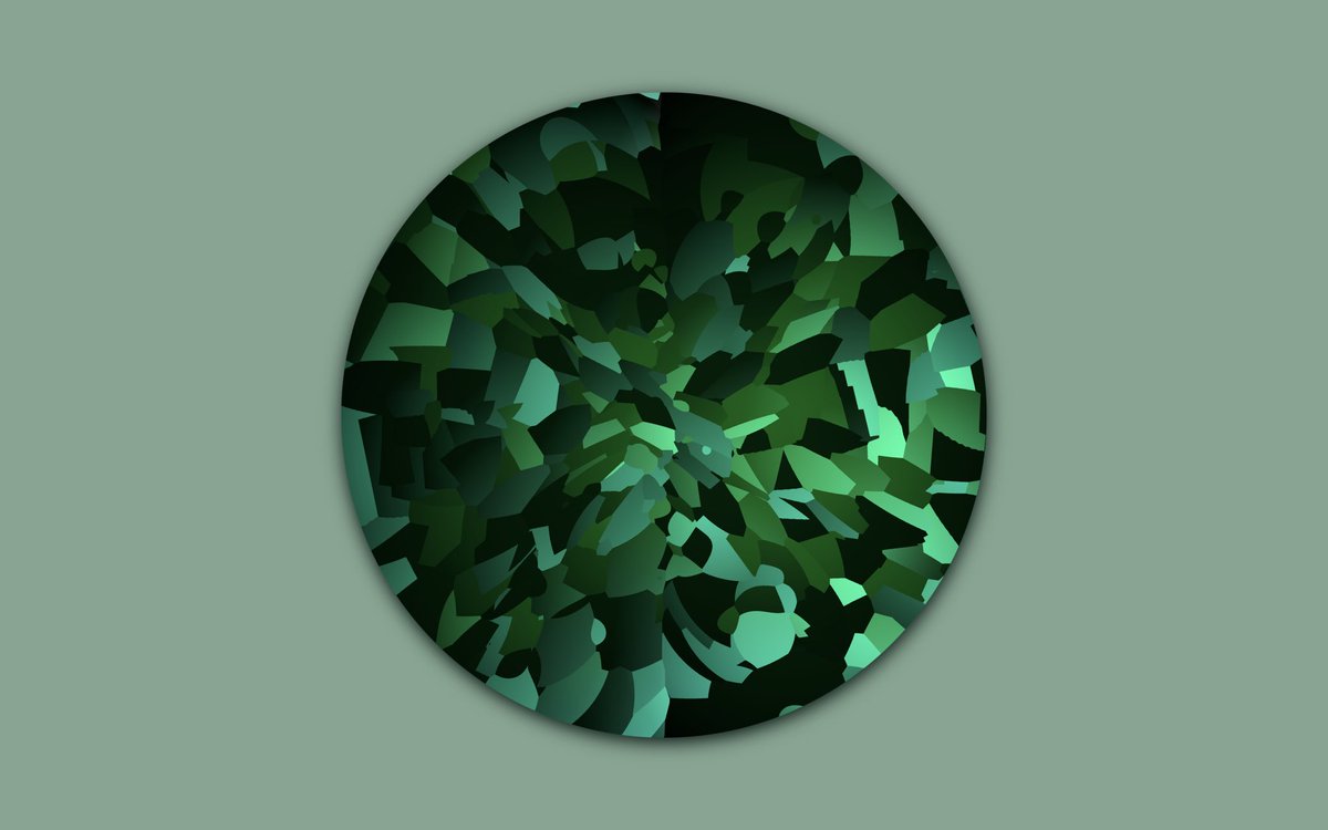 t_ritoco's tweet image. #PCD2021: Grass
緑を閉じ込める。

#p5js #creativecoding