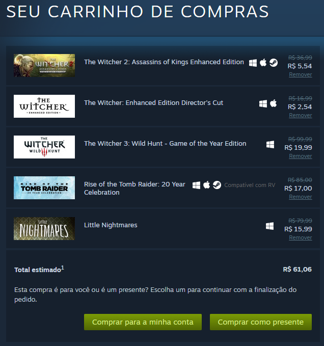 Quando eu vou jogar eu não sei, mas o importante é aproveitar as promoções Steam 🤷🏻‍♂️🤣