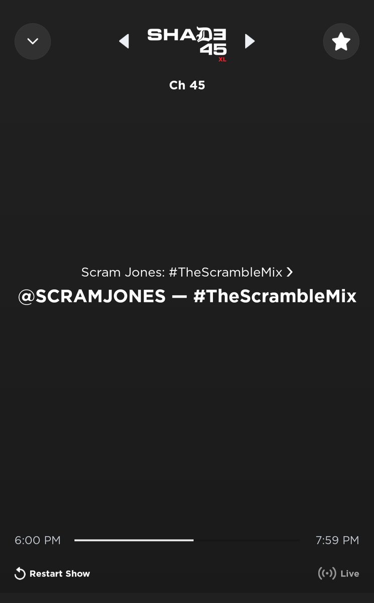 Indeeyoo's tweet image. Another Saturday night enjoying the #thescramblemix with @SCRAMJONES on @Shade45 !!!🔥🔥🔥🔥🔥🔥