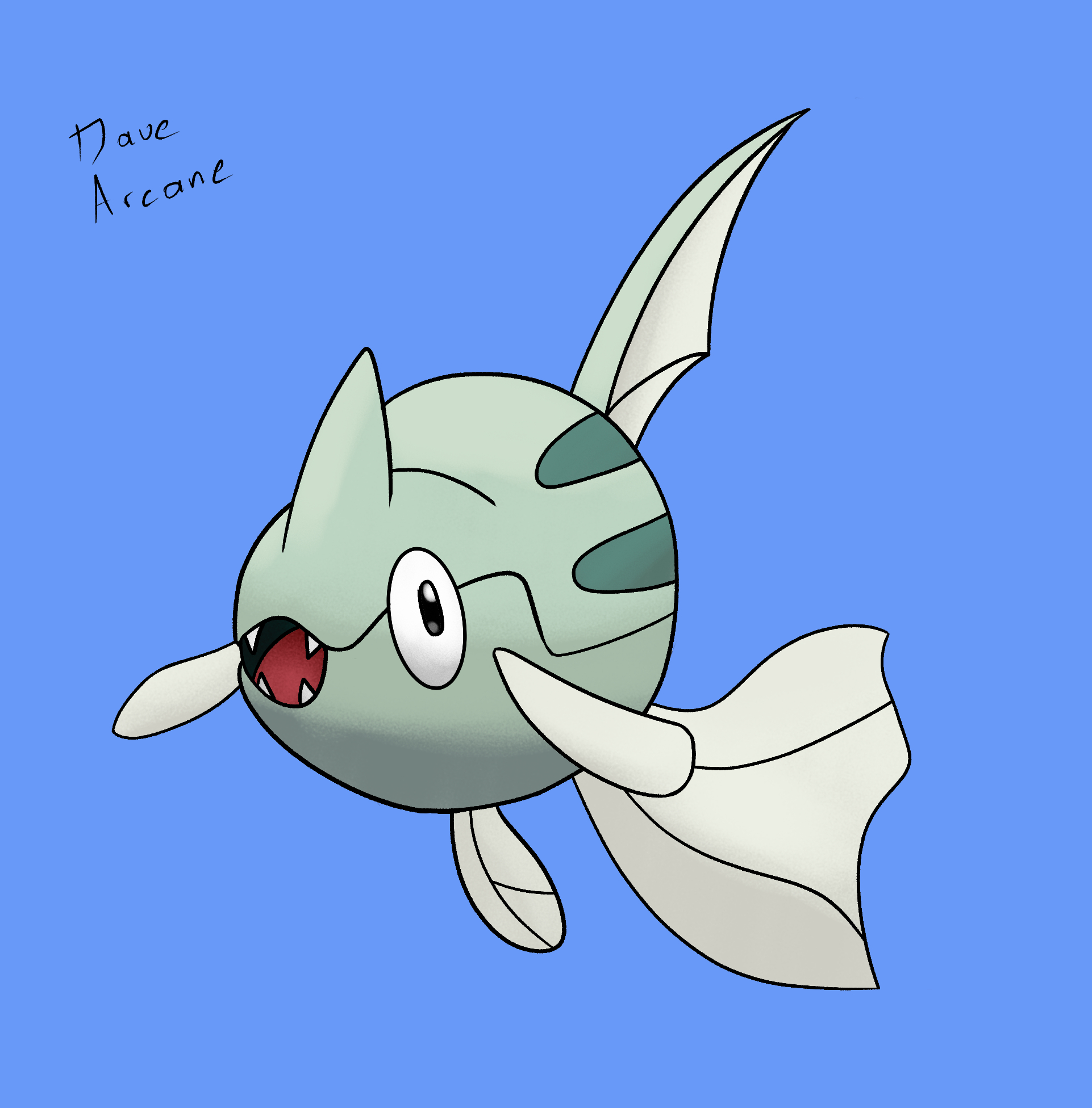 Dave Drawing 1 Pokemon Each Day Day 223 Of Drawing One Pokemon Per Day Probably Evolves Into A Big Fish Follow Me To See The Upcoming Pokemon Drawings Pokemon Pokemonart
