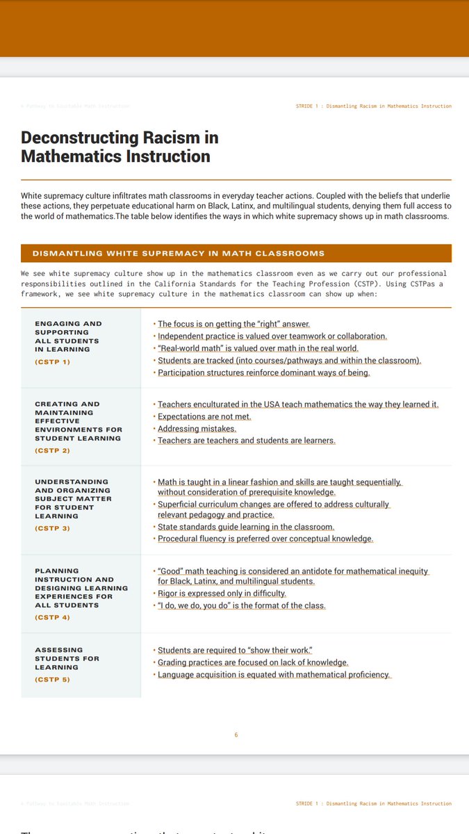 Let's see what else is in this shitshow 82-page document that either derives from or shares a source with the Seattle/Washington ethnomathematics program instantiated in 2019. Some real doozies here already.