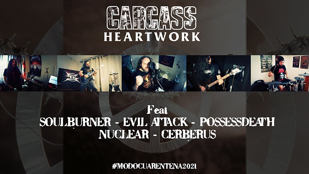 lamaquinarock's tweet photo. ⭐️Músicos chilenos lanzaron "Heartwork" un cover homenaje a Carcass #Argentina #Rock #Metal @CerberusChile @nuclearthrash @Soulburnerband #EvilAttack #Possessdeath
https://t.co/oNpCL3HzQf https://t.co/lGA3vY1Zj6