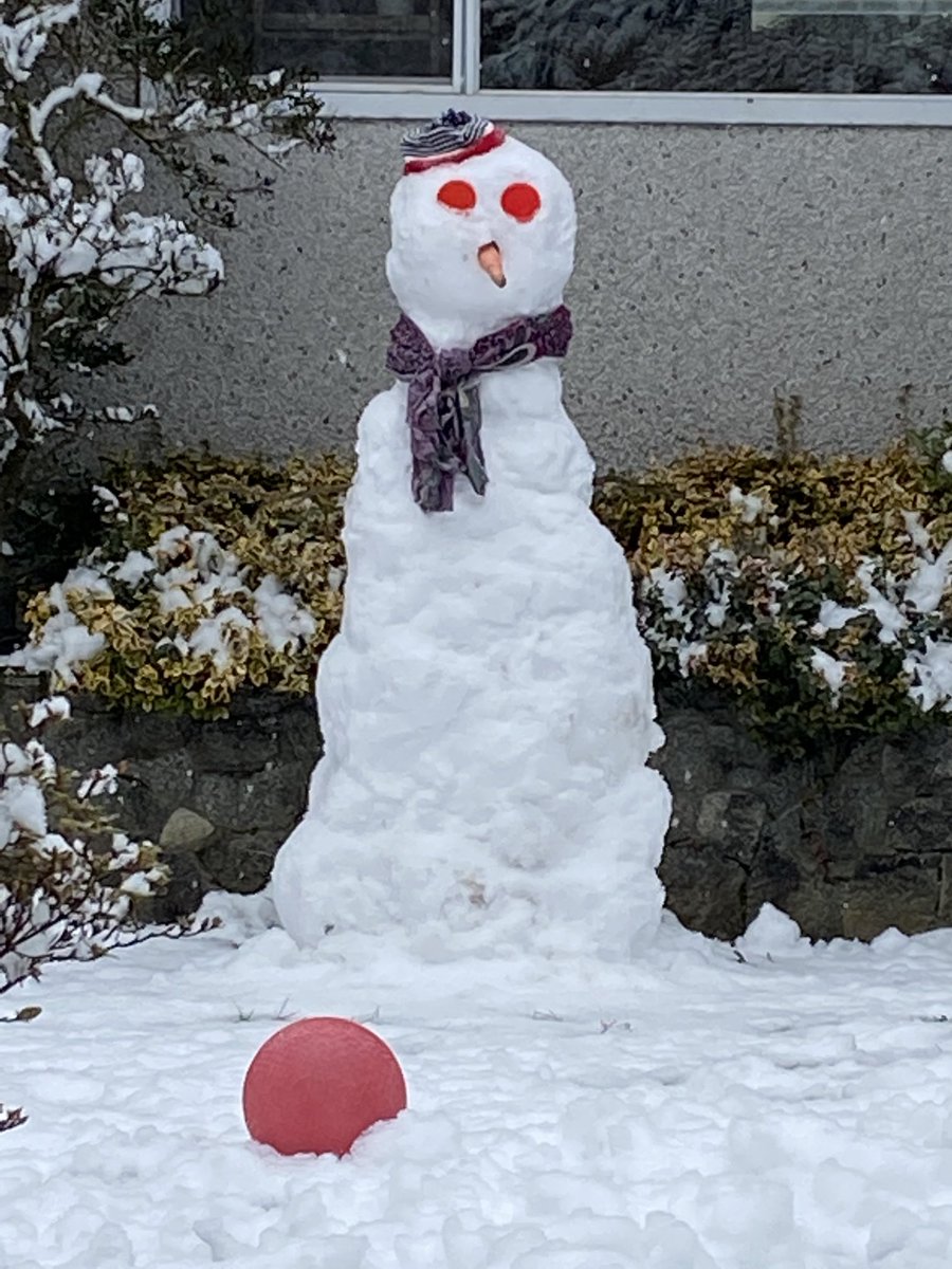 ILiveInEastVan's tweet photo. Snowmen popping up all over. https://t.co/lnMa5ELBUk