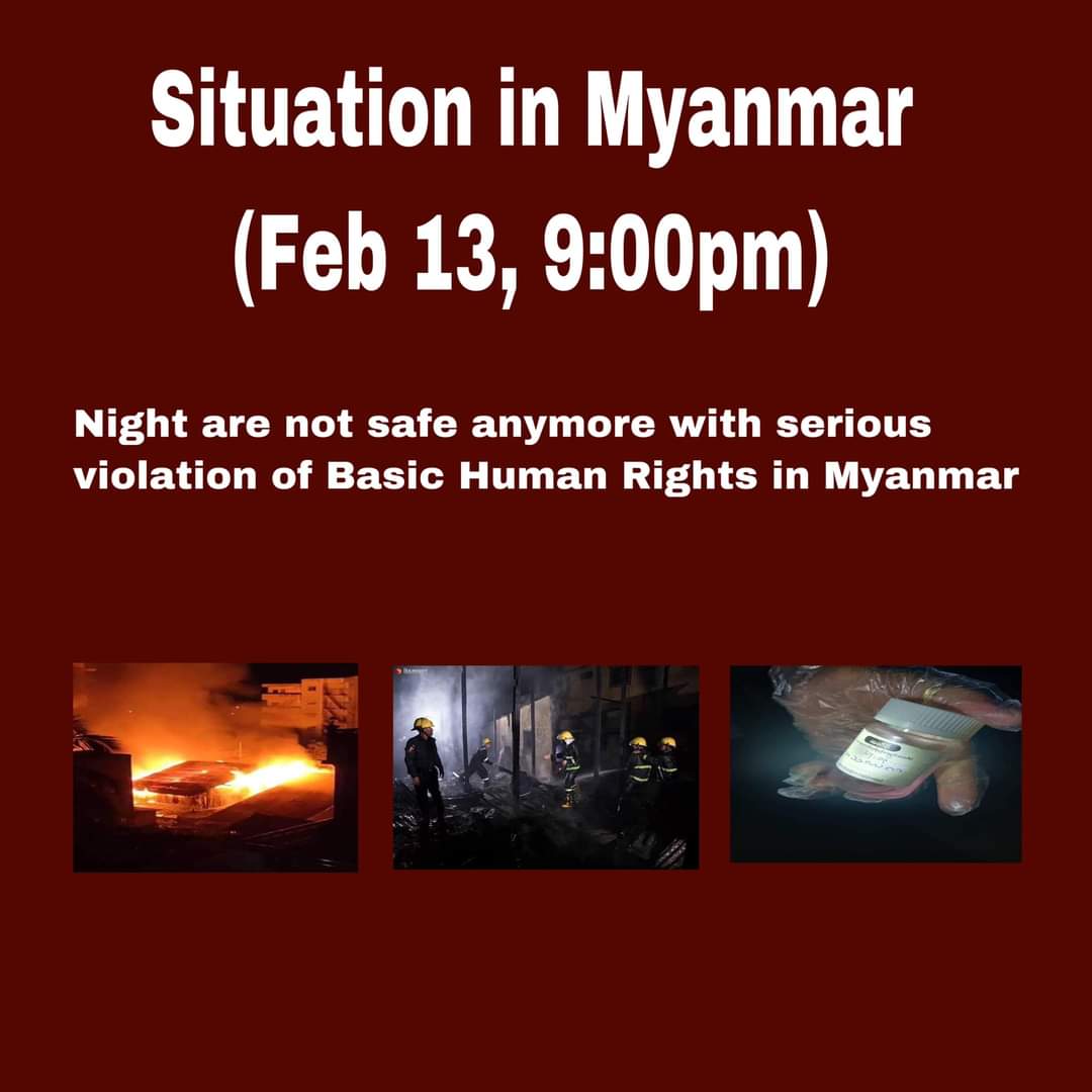 #Feb14Coup 
#WhatsHappeningInMyanmar