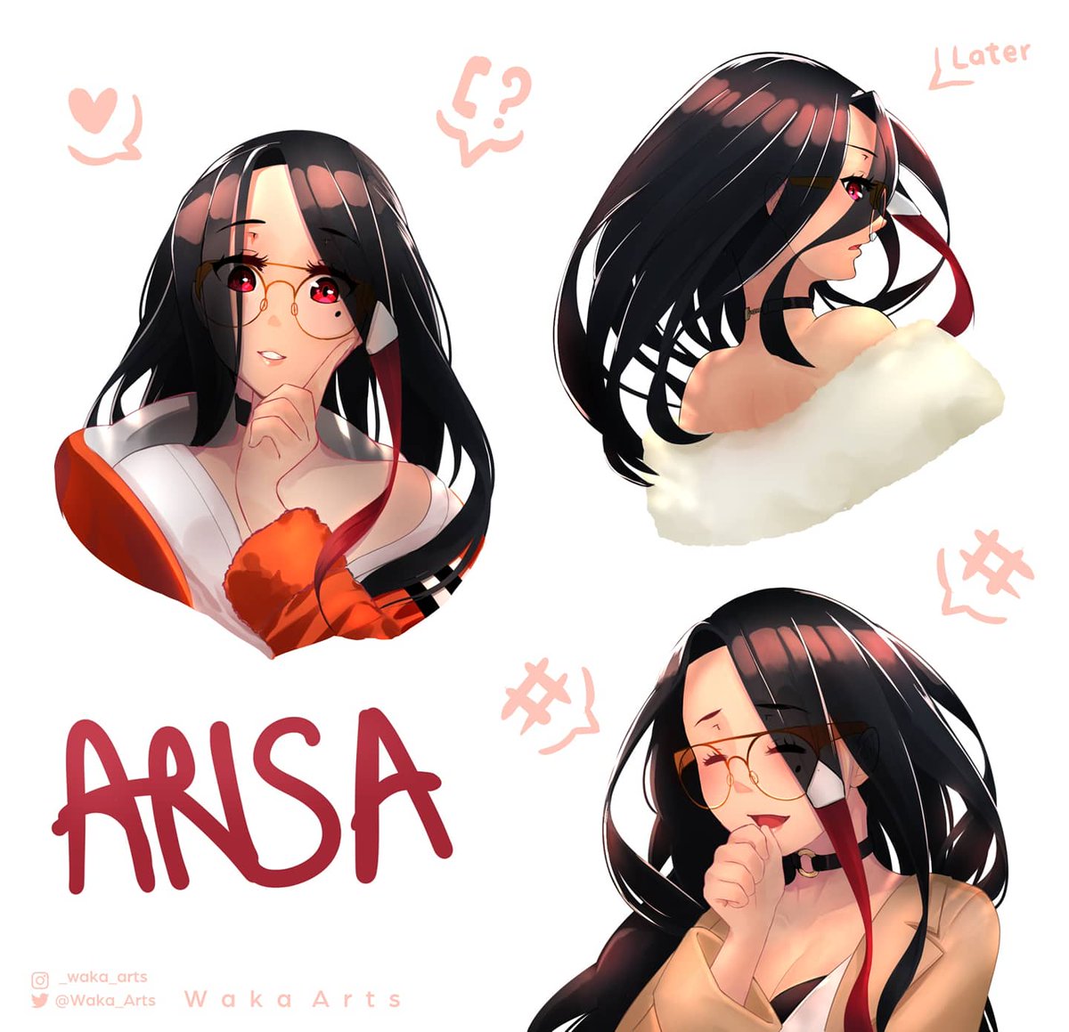 Waka_Arts's tweet photo. Part 2 to Arisa, my OC ♥️
She had a dress up hobby? Gotta de-stress from programming somehow right? https://t.co/WWbGWMlDVl
