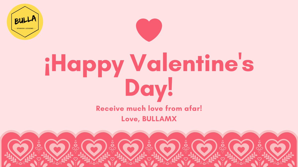 BullaLearn's tweet photo. For much San Valentine’s days together!
#spanish #secondlanguaje #segundoidioma #spanishlessons #SpanishLanguage #spanishteacher #spanishonline #spanisclass #mexico #languages #languageschool #LanguageStudies #languageexchange #languagespanish #spanishforkids #spanishfortravel https://t.co/YQF8dPfCYl