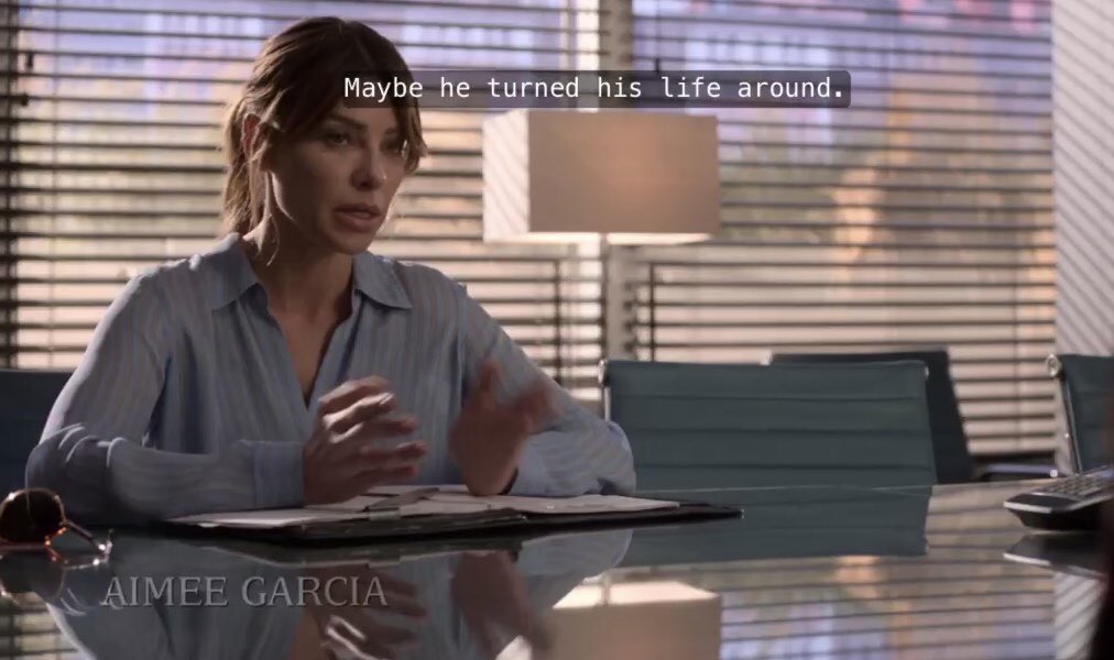 So Chloe mentions how maybe he’s turned his life around and Meg insists that that’s impossible. He was just riding a highThe very next episode we see Michael insist the same thing about Lucifer