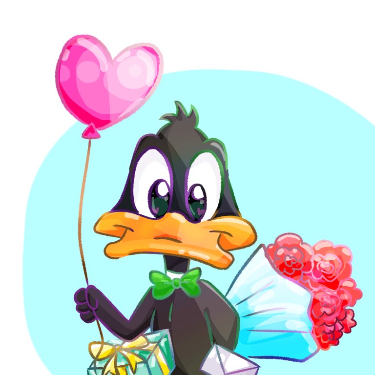 Milky Quartz バレンタインなので推しのダフィーさんを描いた ダフィーさん本当にかわいいので ルーニーテューンズ見てみてください Looneytunes Daffyduck Cartoonnetwork ダフィーダック ルーニーテューンズ カートゥーンネットワーク