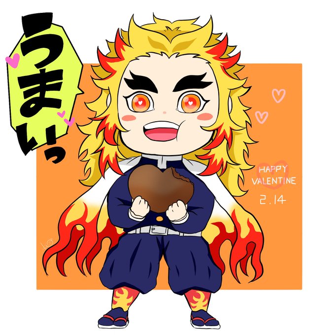 Kao☕️♡🍃さんがTwitterに投稿した煉獄杏寿郎(鬼滅の刃)のイラスト。