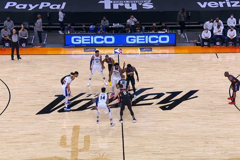 SUNS v SIXERS RE-WATCH.Grab a drink (if that's your thing) and follow along. I'll share some clips of things that stand out to me.