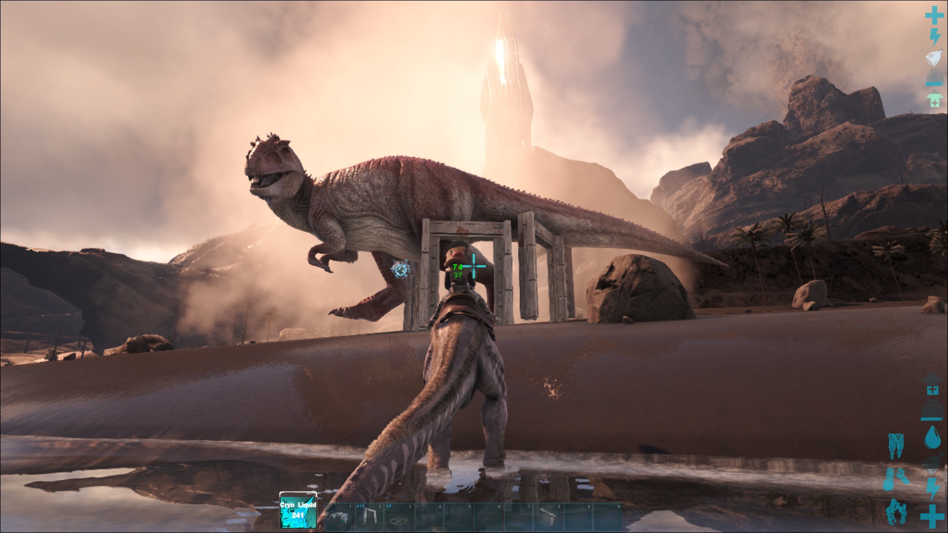 ベルセルク Ark ギガノトはセンターで厳選した方が楽って情報見つけて急遽センターへ 5時間半で高レベギガノト3体テイムして 内1体はイベカラー T Co Ftyb6iowdp Twitter