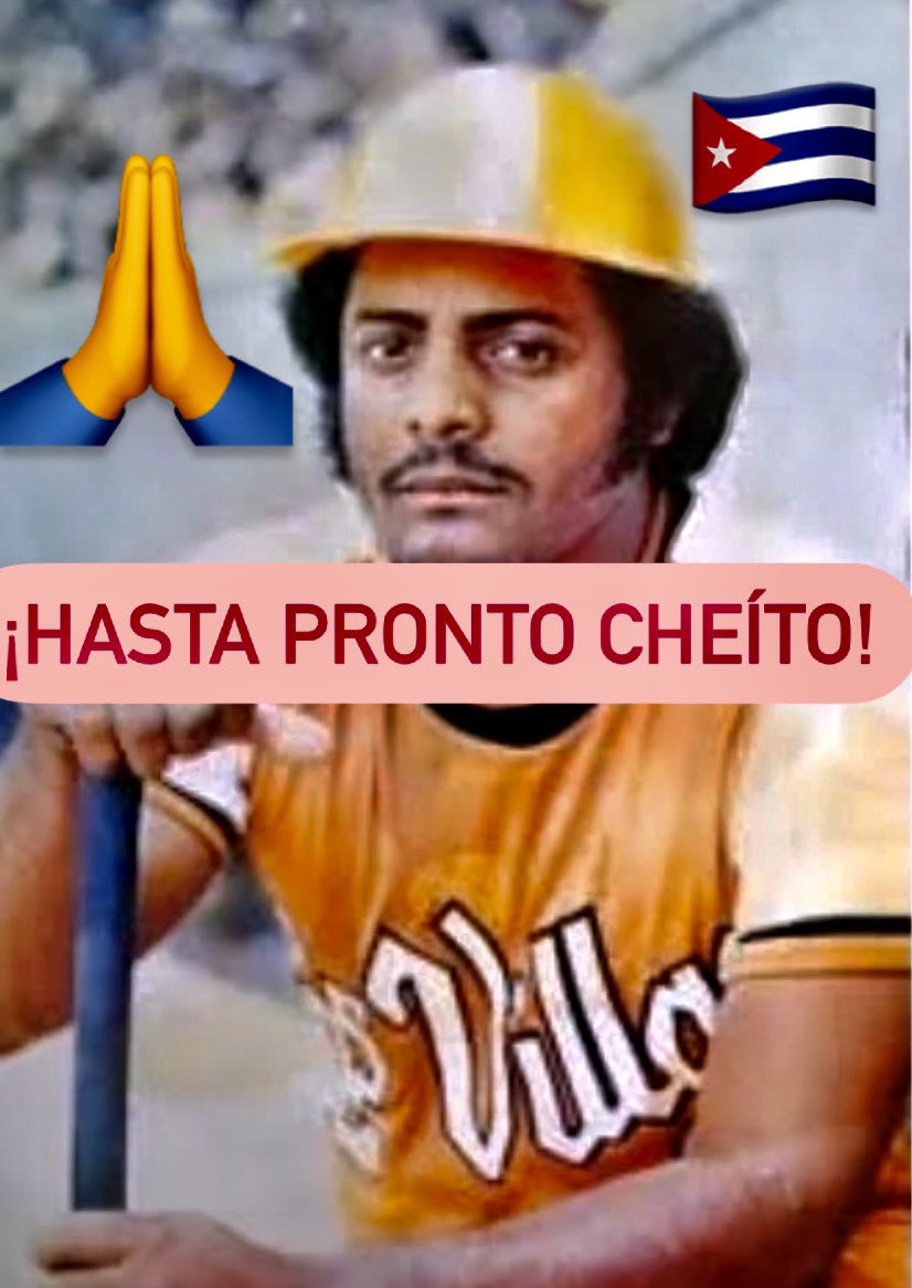 ELBETOFERREIRO's tweet photo. Muere en CUBA Pedro José “CHEÍTO” Rodríguez. Uno de tantos PELOTEROS que le cortaron los brazos en la isla. 🇨🇺 AQUÍ todo 👉🏾👉🏾 https://t.co/wLwrGBJKIj 👈👈 #Cuba #pelotacubana #MLB #mlbcuba #cheito #cheitorodriguez #elcafédebeto 🇨🇺🇨🇺🙏🙏 https://t.co/aACHtj5lfB