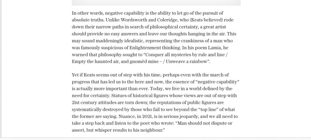 Also, NC is an idea about what kind of thinking makes good art. It’s always a bit risky when applying it to other contexts, and especially when the application is done in such a slight, sloppy way as it is here.