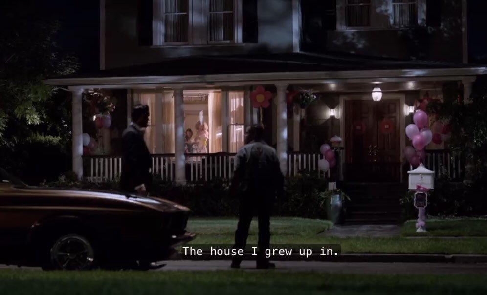 The similarities between the house for Mr SOB and Heaven for Luci are obvious*their parents’ house*the house they grey up *they’ve been gone a long time