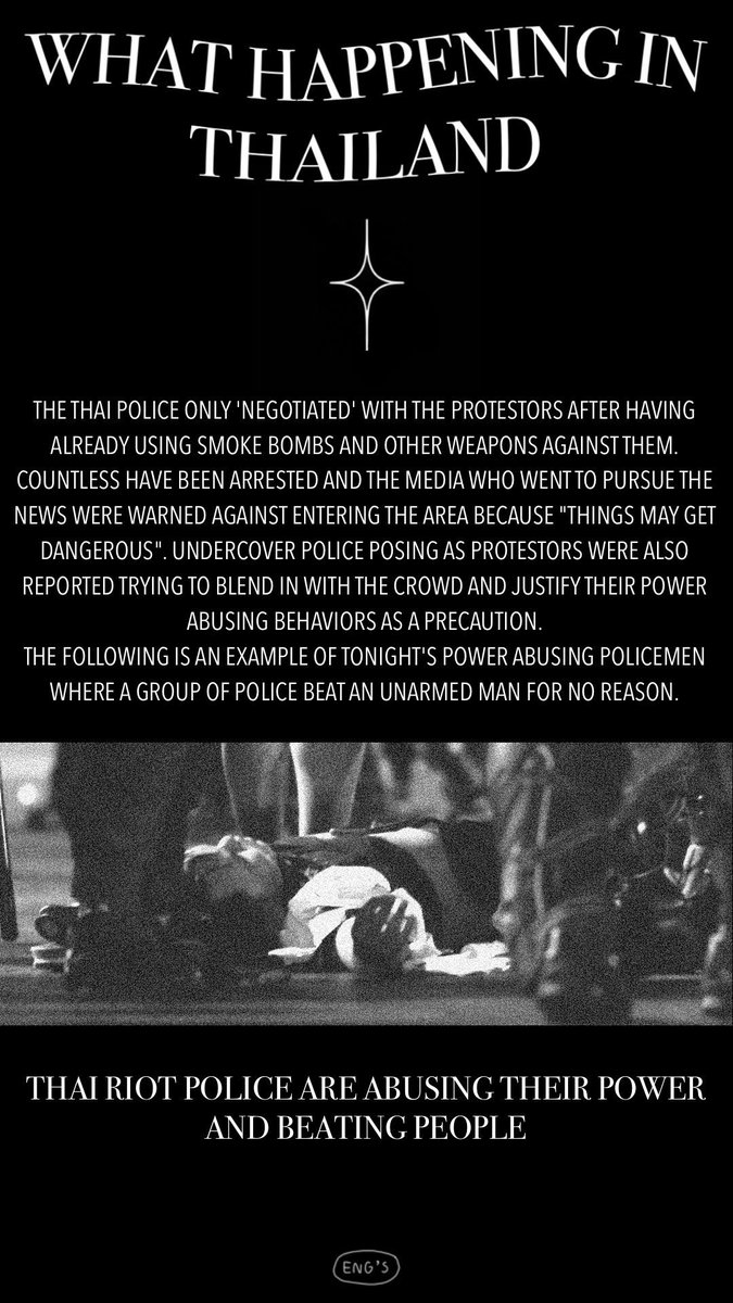 ilstnsb's tweet image. Rip Thailand 

เราจะชนะเผด็จการได้ไหม ถ้ายังมีตำรวจที่เข้าข้างเผด็จการ สื่อหลักที่ไม่ทำอะไรเลย ศาลที่ไม่ยุติธรรม คนที่ยังอิกนอร์ กษัตริย์ที่ไม่ให้ความร่วมมือในการปฏิรูป และนายกที่ไม่มีท่าทีว่าจะยอมลาออก
#ตํารวจกระทืบหมอ
#WhatsHappeningInThailand 
#ม๊อบ13กุมภา