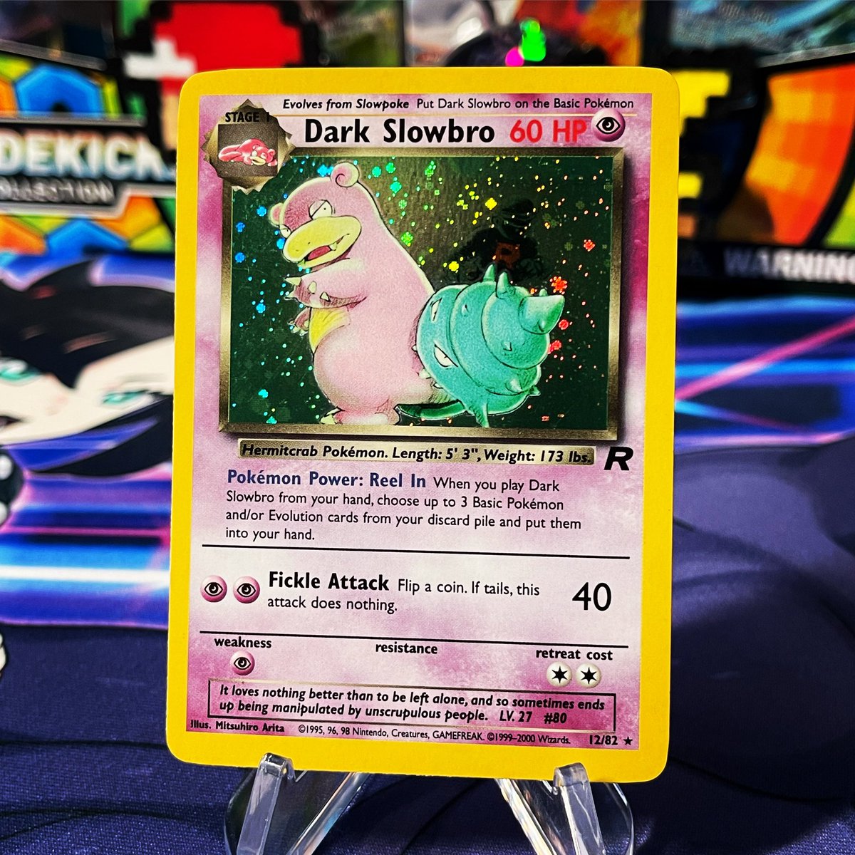 AceReboot's tweet photo. Dark Slowbro 12/82 Team Rocket
#pokemon #tcg #pokemoncards #pokemoncommunity #teamrocket #pokémon #pokedex #collection #collecting #happy #love #positivevibes #alphaclub #alphaace #rocket #nostalgia #wotc #wizardsofthecoast #slowbro #herecomesteamrocket #darkslowbrow #slowpoke https://t.co/3dRMVXIcvY