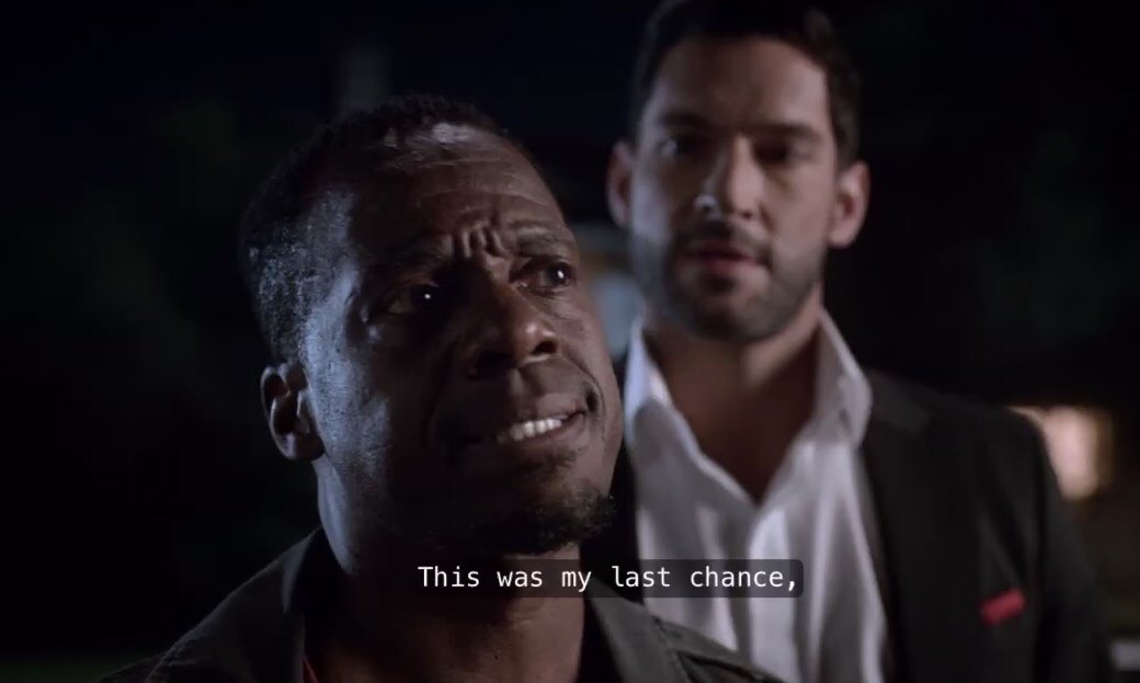 Both Lucifer and Mr SOB lost their mom first. Mum went to hell and Mr SOB’s mom got sickGod obviously is still kicking but I have a feeling time is running out for Lucifer to find forgiveness from him. Mr SOB wasted his chance. Will Lucifer do the same?