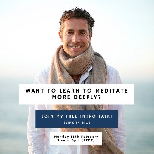 Free webinar on the different styles of meditation, what Deep Meditation is and how you can learn it. Register here
 tomcronin.com/meditationintr…