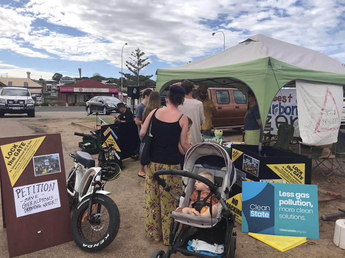 We’re at the Geraldton market today. Learn about clean jobs and a better future for our kids. Gas is a bridge to nowhere for the Midwest.  @CleanStateWA @FrackFreeWA #wapol #ClimateEmergency
